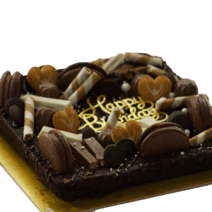 Birthday brownie slab in Lalitpur – Custom celebration brownie by DejaVu Bakery