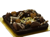Birthday brownie slab in Lalitpur – Custom celebration brownie by DejaVu Bakery